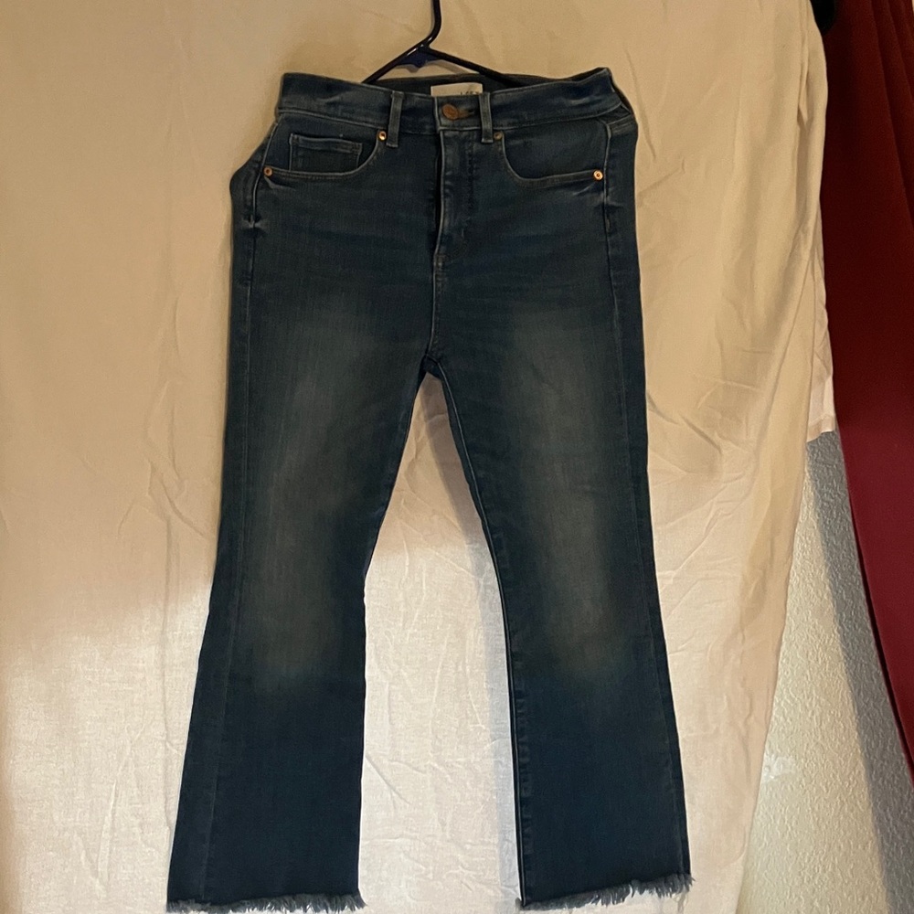 LOFT Dark Blue Straight Leg Jeans